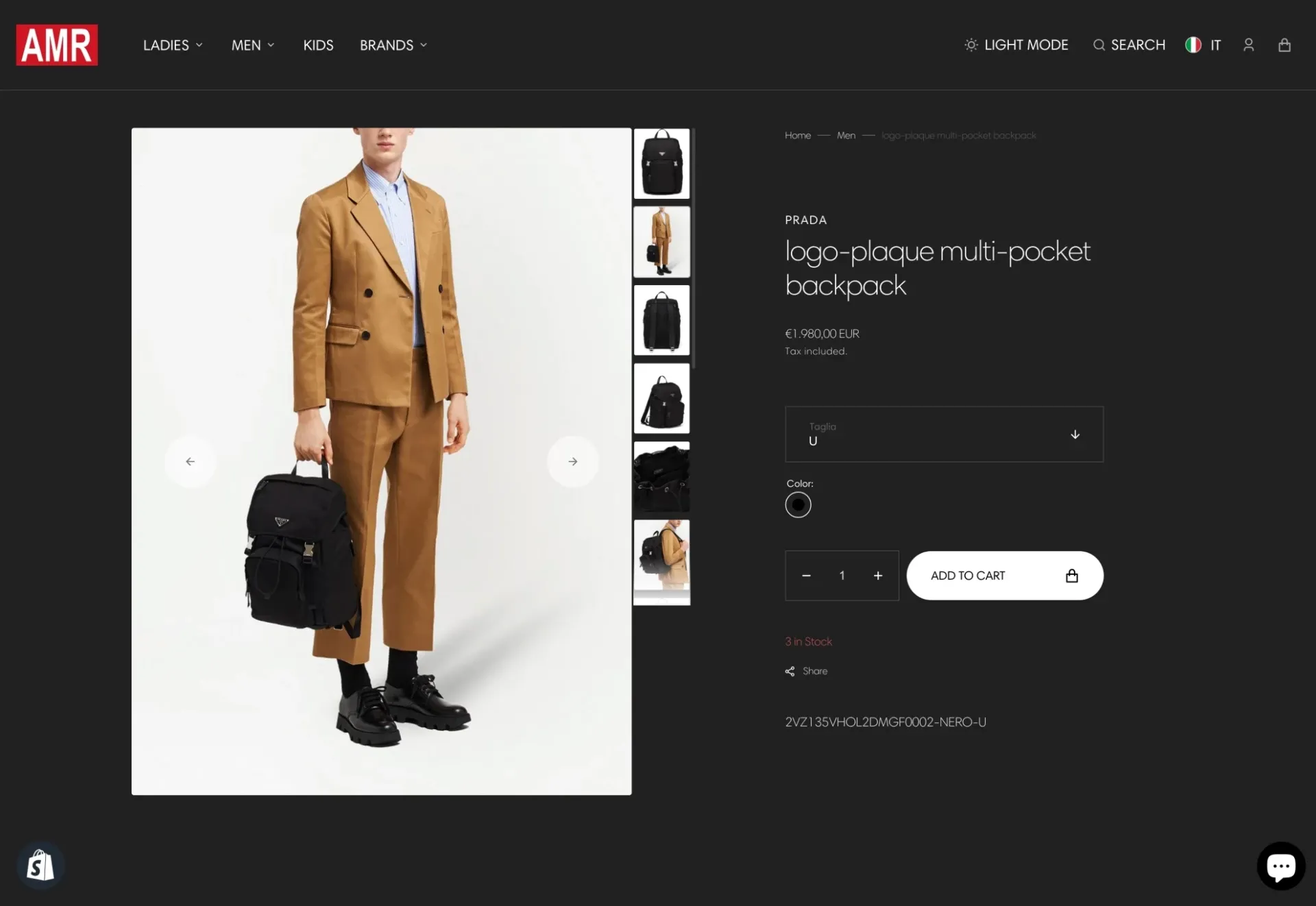 AMR Store: il sito