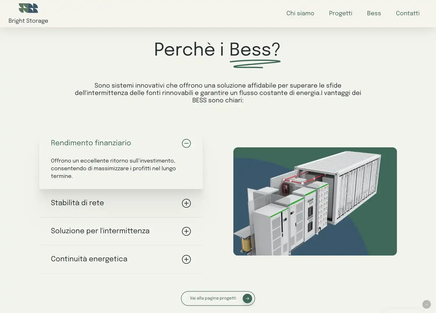 Bright Storage: il sito