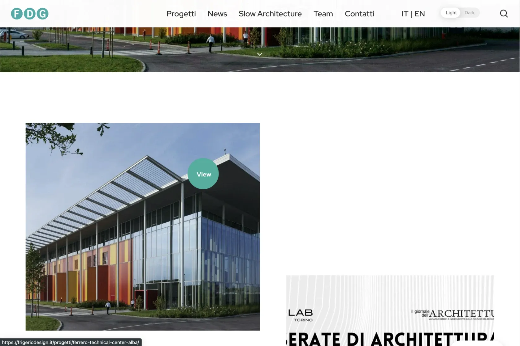 Frigerio Design Group: il sito