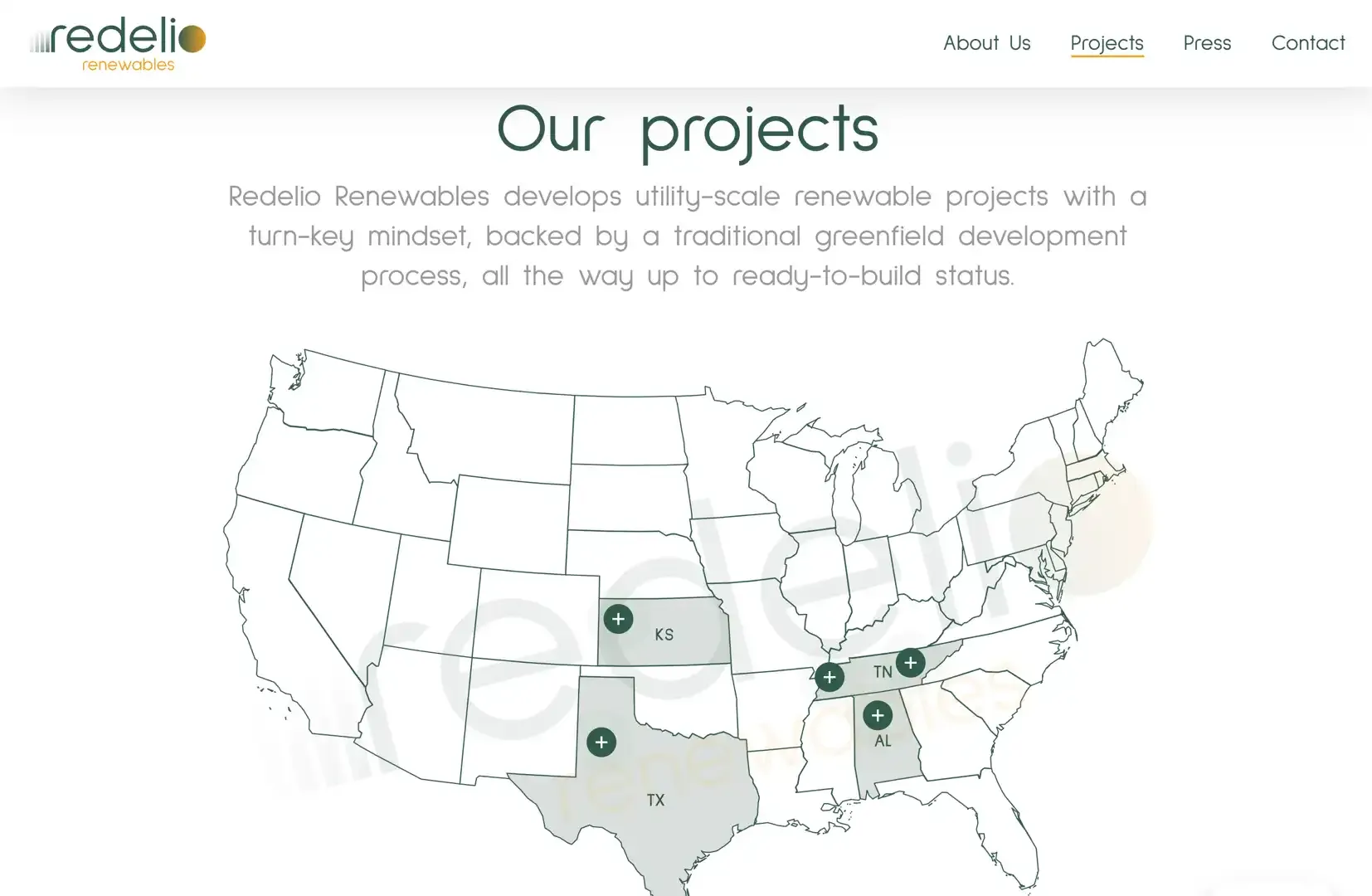 Redelio Renewables: il sito