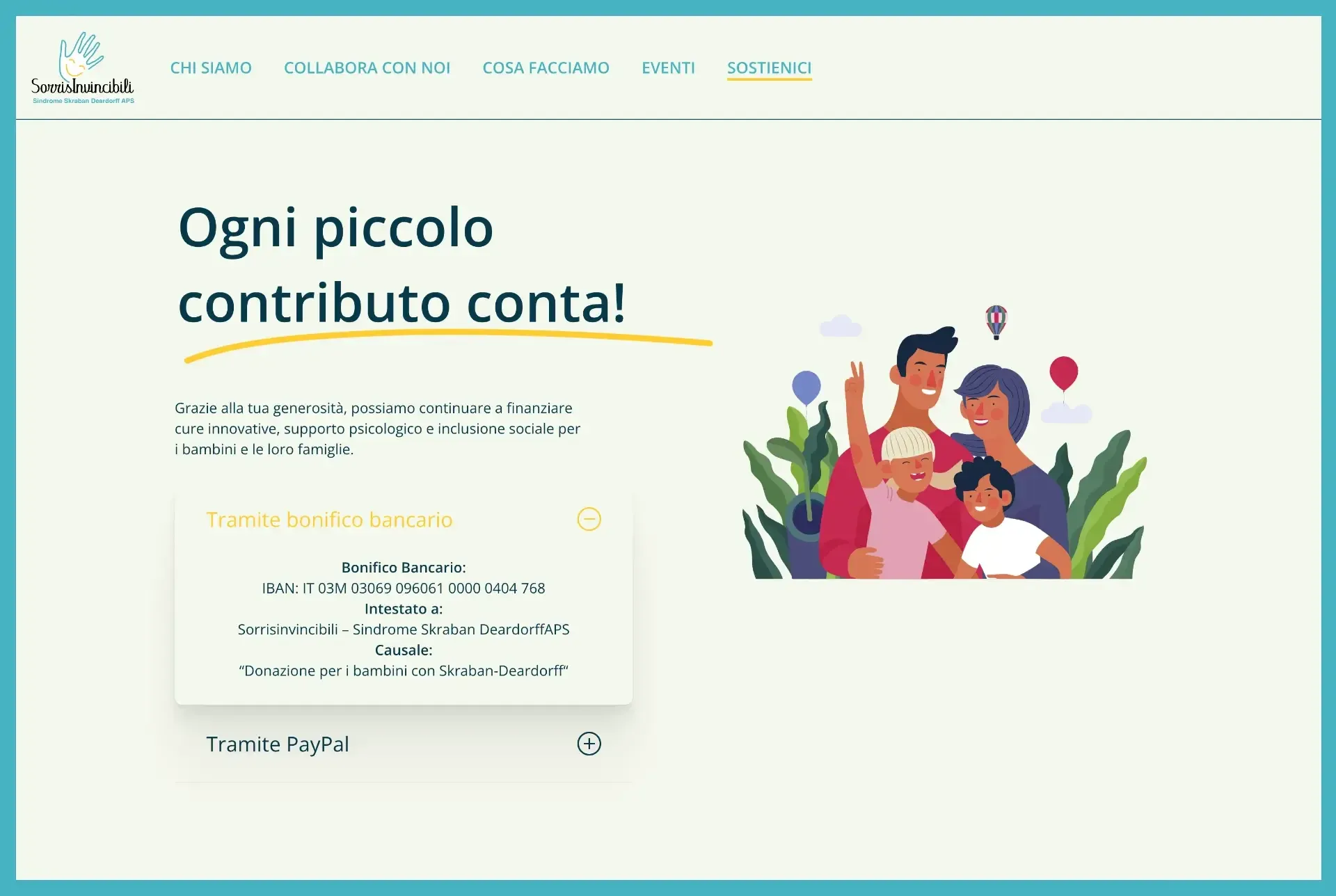 Sorrisi Invincibili: il sito